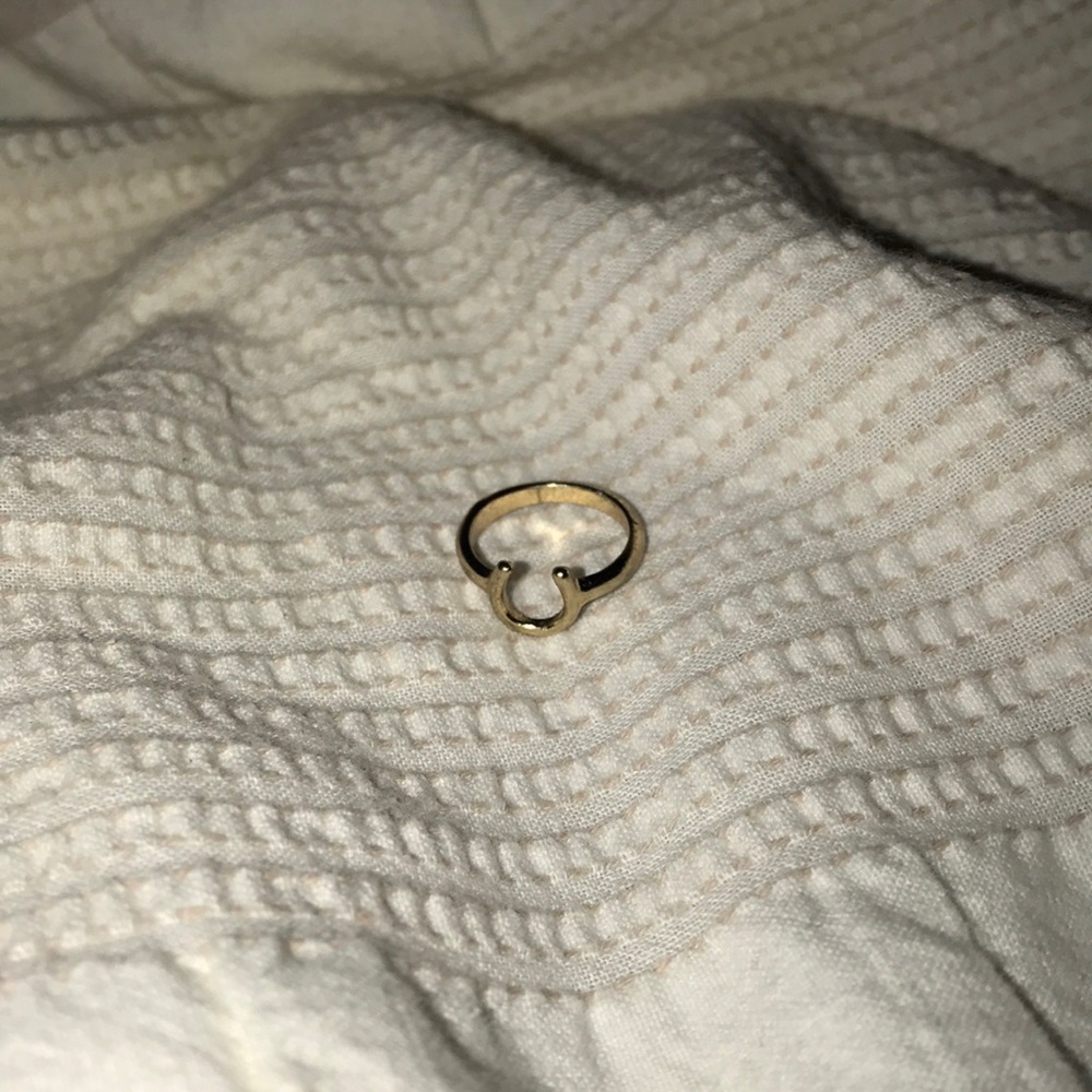 🟠4 for $25| Brandy Melville  gold horse shoe ring